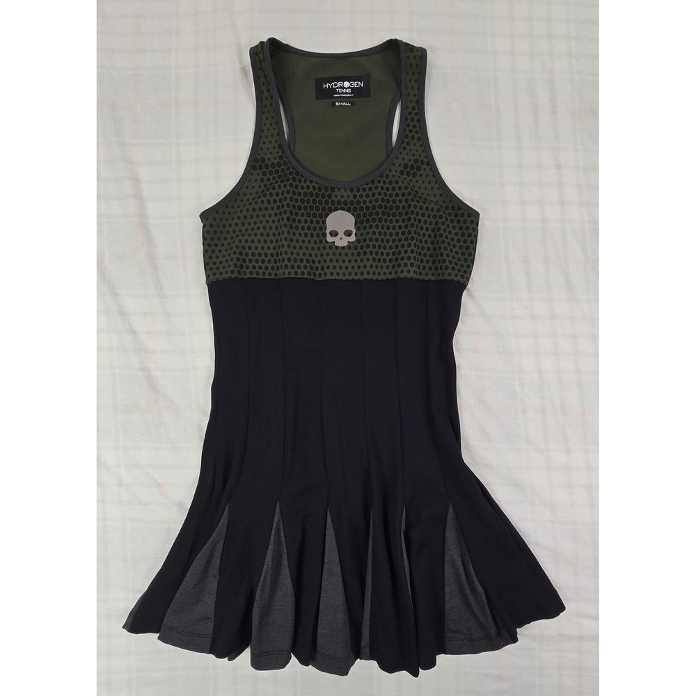 Hydrogen Tennis Women's Tennis Tech Camo Dress Skull Dark Goth Emo S